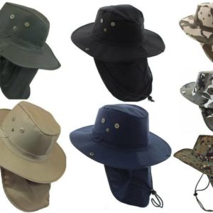 Boonie Military Camouflage Safari Outdoor Fishing Hiking Hunting W/ Neck Flap
