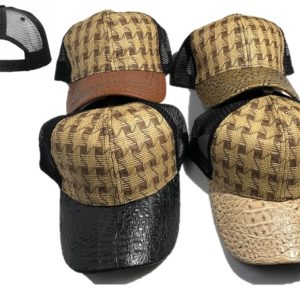Straw Bamboo Plain Baseball Cap JS-48
