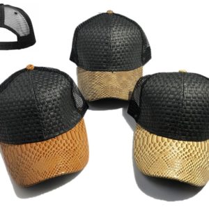 Straw Bamboo Plain Baseball Cap JS-47