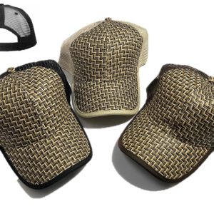 Straw Bamboo Plain Baseball Cap JS-20