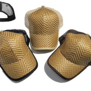 Straw Bamboo Plain Baseball Cap JS-23