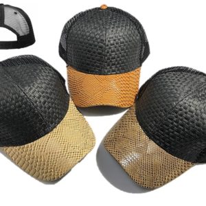 Straw Bamboo Plain Baseball Cap JS-3