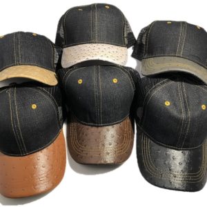 Faux Leather Plain Baseball Cap JL-24