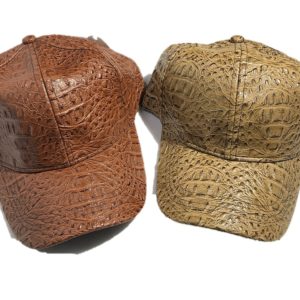 Faux Leather Plain Baseball Cap JL-30