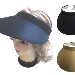 Women Large Clip On Visor Plain