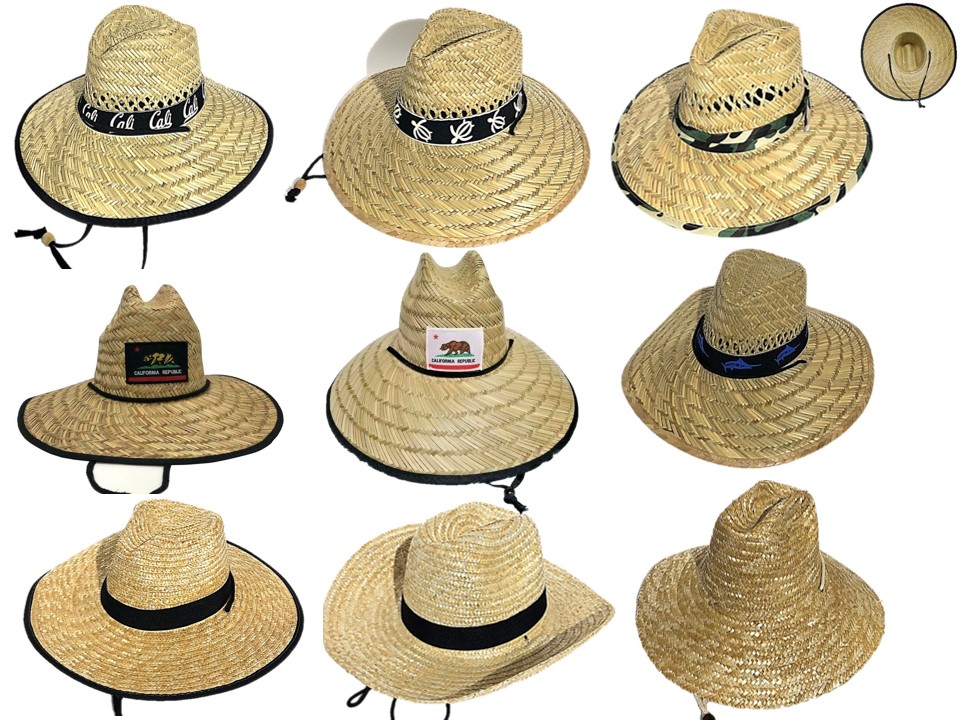 Straw Large Brim Ranch Beach Hat