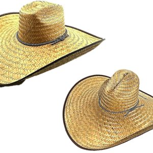 Straw Large Brim Ranch Beach Hat