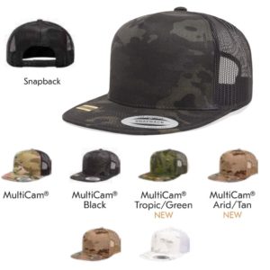 Yupoong 6006 MC 5 Panel Trucker Snapback Cap