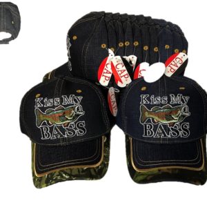 Animal Jean Baseball Cap Fish Kiss My Bass Jx-230