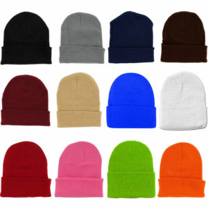 Plain Beanie and Pre-Mixed Color Beanie