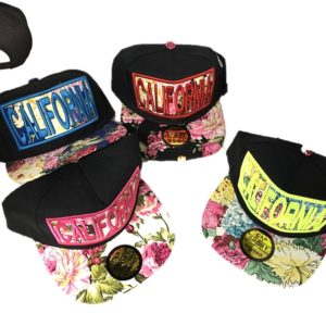 California CA Floral Snapback Style Cap JF-19