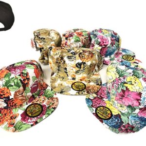 Plain Floral Snapback Style Cap JF-18