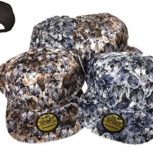 Plain Floral Snapback Style Cap JF-17