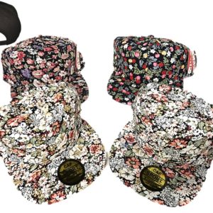 Plain Floral Snapback Style Cap JF-13