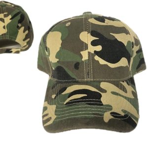 Plain Army Camo Style Cap