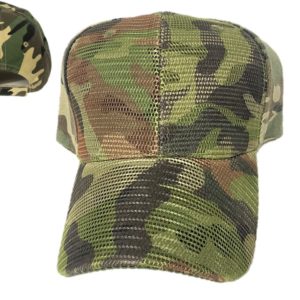 Plain Army Camo Mesh Front Style Cap