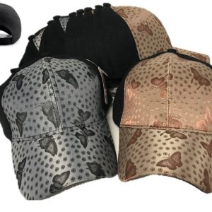 Plain Floral Print Style Adjustable Cap JF-10