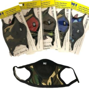 Camo Face Mouth Mask M1 Mixed Colors ( 1 Dozen)