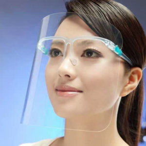 Face Shield With Eye Glasses ( 1 Dozen)