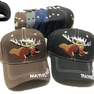 Animal Native Moose Baseball Cap Jm-1179-10