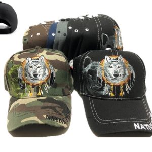 Animal Native Wolf Baseball Cap Jm-1179-6
