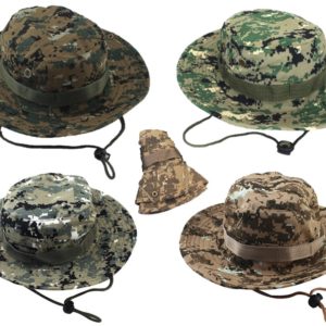 Bucket Hat Wide Brim Flap Bonnie Brim Foldable Camo